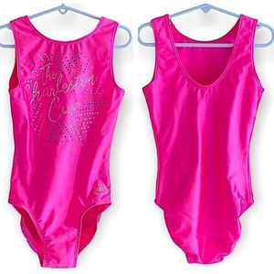 The Charleston Cup Zone Pink Jeweled Gymnastics Leotard